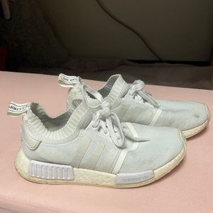 White Adidas NMDs
